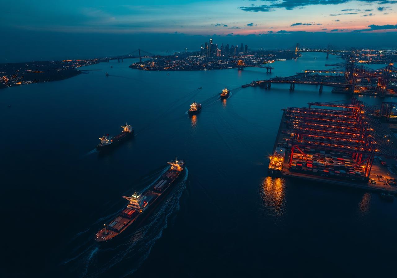 Shipping lanes & connective infrastructure
